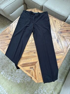 Ralph Lauren Men's Black Dress Pants - Straight Leg